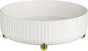 360° Rotating Storage Tray, 11.02 inches in Diameter, Cosmetics and Perfume Organizer, Desktop Storage Tray, Bathroom and Skincare Storage Tray Large Capaci, Large White A-Large-White One Size