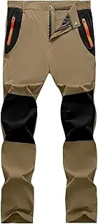 [BondiTrekk] Men's Hiking Pants Water Resistant Lightweight Casual Pants for Outdoor Fishing Climbing