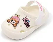 [icosylify] Toddler Shoes Little Kid Clogs Slide Sandals for 0-8yrs Kids Unisex Girls Shoes and Boys Shoes Garden Shoes Cartoon Slides Slip-Resistance Sandals Beach Slippers