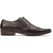 Soletrader Mens Logan Brogue Shoes Brown