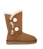 UGG Boots Women Men Short Australian Sheepskin Wool Twin Button EVERAU Aspen