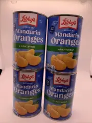 Libby’s Premium Mandarin Oranges On Light Syrup Lot Of 4 B/b 10/26 15 Oz