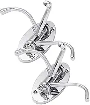 POPETPOP 2Pcs Wall Mounted Coat Rack with Triple Swivel Hooks Durable Hat Hooks for Bathroom Kitchen Bedroom Convenient Arm Design for and Organization