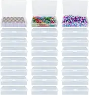 30PCS Playing Card Case Clear Plastic Gaming Game Card Holder Organizer, Snap...