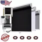 Innovative Blackout Blinds - Cordless Roll-Up Shades 25" x 72" for Home & Office