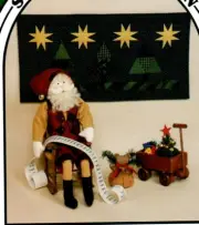 Checking It Twice Wall Quilt & Santa Doll Pattern Soft Sculpture Countryside