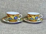 HERMES Siesta Cup and Saucer Set of 2