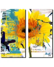Ready2HangArt Painted Petals LXXXIII Wrapped Canvas Wall Art by Tristan Scott