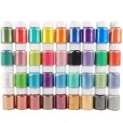 36Color Pearlescent Mica Powder Epoxy Resin Pigment Kits Dye Pearl Pigment