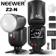 NEEWER Z2-N Z2N 2.4G TTL Round Head Flash Speedlite with Dome Diffuser for Nikon