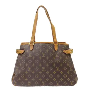 【二手名牌BRAND OFF】LOUIS VUITTON LV 路易威登 原花 PVC塗層帆布 Batignolles Horizontal 肩背包