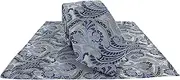[Michelsons of London] Ornamental Paisley Tie & Pocket Square Set