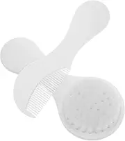 ibasenice Bath Brush Comb Set 2pcs Soft Bristles for Newborns Scalp Scrubber Gentle Scalping Tool for Toddlers