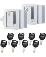 RV Camper Door Lock Latch Deadbolt Lock Entry Side Door Lock with Handle for ...
