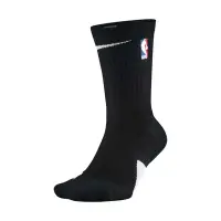 在飛比找Yahoo奇摩購物中心優惠-Nike 襪子 Elite Crew NBA 男女款 黑 中