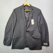 Kenneth Cole Reaction Blazer Mens 40R Black Gray Slim Fit Sports Coat Jacket NWT