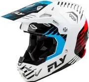 Fly Racing Formula CP Slice, motocross helmet , color: White/Red/Blue , size: XL