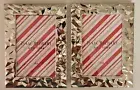Isaac Mizrahi 2 ct Picture Frame Photo 4”x6” Silver Geometric Pattern 4x6