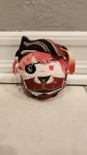 Hololive JP Houshou Marine Fuwakororin Round Chibi Plush Keychain
