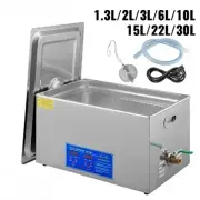 Ultrasonic Cleaner 2L 30L Digital Timer Stainless Steel Glasses Watch Cleaning