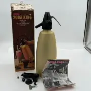 Vintage Gold Kidde Soda King Model 100 Home Soda Fountain Seltzer 1 Quart New