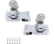 Security Raids Lockable Security Raids Door Lock Fastener Buckle Device Cabinet Lock With Key For Doors Wooden Box Garage Door