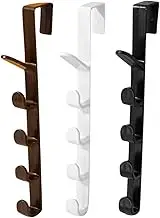 CANIGHT 3pcs Over Door Organizer Hooks Nail Coat Rack for Hanging Towels Bags Hats Stylish Space Saver for Bedrooms Bathrooms No Damage Design