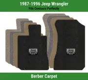 Lloyd Berber Front Row Carpet Mats for 1987-1996 Jeep Wrangler w/Jeep Grill Logo (for: Jeep)