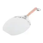 Pizza Peel Pizza Spatula Wooden Handle With Cutter For Turning Bread Pastry