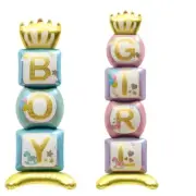 Baby Shower Standing Boy Girl Giant Balloon One Year Old Party Photo 117*32cm