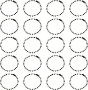 uxcell 50Pcs 5 Inch Ball Bead Chain, Metal Ball Chain with Connectors for Keychain Hanging Ornament Tag Jewelry Necklace Christmas Decoration,Bronze