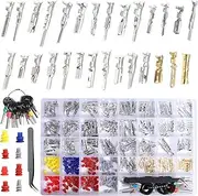 aikoolwer Connector Pins Kit Terminal Pin 1/1.5/1.8/2.2/2.3/2.5/2.8/3.5mm Automotive Car Electrical Male&Female Wire Seals Removal Tool Motorcycle ATV Wire Non-Insulated Plug Set