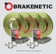F&R BRAKENETIC Sport Drilled Brake Rotors + Ceramic Pads JCW GP 36.34160.21 (for: Mini)