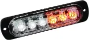 Custer Products STR61AW Amber/White LED Strobe Light Low Profile Slim Design