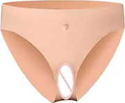 [AMAZBEE] Realistic Silicone Crossdresser Panties with Hidden Fake Vagina Erotic Panties for Men and Women