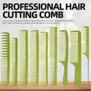 9PC Barber Hairdressing Combs Graduated Multifunction Hair Detangler Comb Anti-s