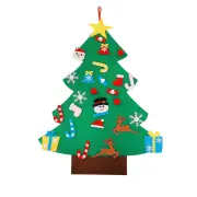 DIY Felt Christmas Tree Set with Ornaments - A & Multi-Colour Light