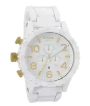 Nixon 51-30 Chrono White / Gold A083-1035