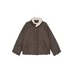[Low Classic] Low Classic Fleece-collar Puffer Jacket S BROWN