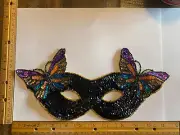 Mardi Gras Mask with Butterflies Sequined Applique 2 available