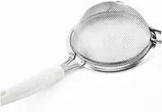1pc Hand-Operated Flour Sifters for Household Use Sieve Baking Collapsible Flour Strainers Hand-held Flour Sifter Beater Mixer Wand Sifting Colander Grinder Cup Mesh Strainer White