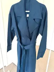 Elk Accessories Size 14 Linen Trench Coat. Brand New Never Worn