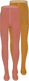 [EWERS] Pack of 2 Baby & Children's Ribbed Tights, Double Pack Cotton Tights for Boys and Girls, Made in Germany