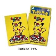 PIKACHU DOLLS POKEMON CARD GAME DECK SHIELD 64PCS SLEEVES POKEMON CENTER JAPAN