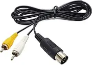 Stereo AV Audio Video Cable Lead for Sega Mega Drive 1 / Genesis/Master System 1-1.8m Long, Durable, Plug and Play