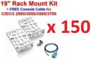 LOT of 150 Cisco 2960/3550/3560/3750 Rack Mount Kit + Console Cable & other part