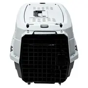 All Day Double Door Dog Carrier Silver Grey