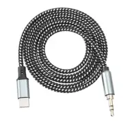 USB C to 3.5mm Male Audio Aux Jack Cable Type C Adapter to 3.5mm TRS 3.3ft Black