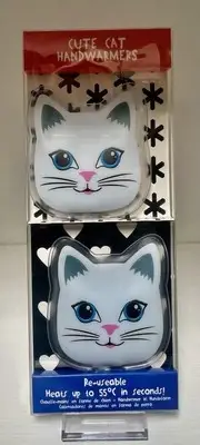 Hand Warmers Reusable Cute Cat Handwarmers Kitty Kittens Novelty Gift Pet Mom