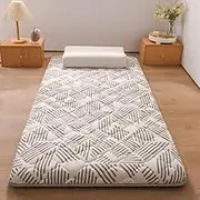 Japanese Floor Mattress, Portable Folding Tatami Soft and Comfortable Futon Mat, for Travel Camping Children's(L,180 * 200cm)